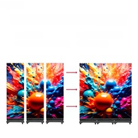 Pantalla LED Plegable Portátil para Publicidad Digital en Ascensores y Centros Comerciales, Tecnología GOB P2/P2.5, Pantalla de Video Plegable en Tres Partes