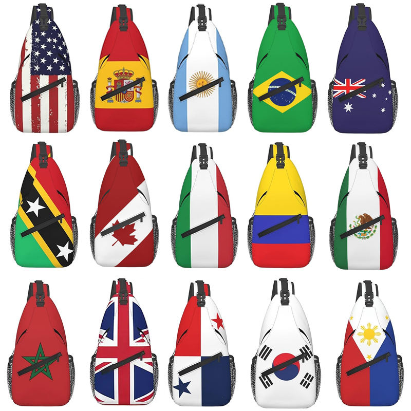 Flag Sling Backpack Chest Bag