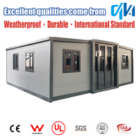Nouveau design 20Ft 40Ft Shipping Maison mobile modulaire préfabriquée Maison d'habitation en conteneur extensible Villa préfabriquée de luxe