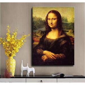 Leonardo Da Vinci của Mona Lisa vẽ tay sơn dầu sinh sản cổ điển <span class=keywords><strong>Gallery</strong></span> bản sao vải tường nghệ thuật treo trực tiếp - Product Image 4