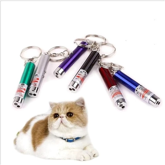2024 Battery Operated Interactive Laser Pointer Sustainable Plastic Pet Interactive & Movement Toy for Cats