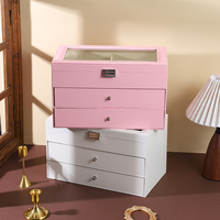 Boîte de rangement pour 18 paires de lunettes de soleil, grande capacité, organisateur en cuir PU à 3 couches pour lunettes de vue, lunettes de soleil, montres, étui de présentation