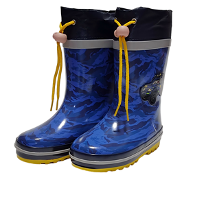 Coloré 3D Imprimer Enfants <span class=keywords><strong>Gumboots</strong></span> En Caoutchouc Bleu Voiture Camo Bottes De Pluie En Gros Chaud Bottes Imperméables pour Garçons - Product Image 3