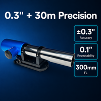 Autocollimateur Zhongji à répétabilité de 0,1 arc second, précision de 0,3 arc second, double axe 30 m, 48 mm, FL 300 mm, USB 2.0, garantie 1 an