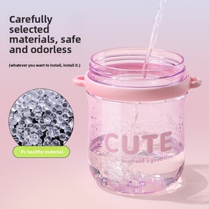 Copo de Plástico para o Verão para Estudantes e Casais, Design Moderno e Minimalista, Presente Pequeno Personalizável, Copo de Chá - Product Image 2