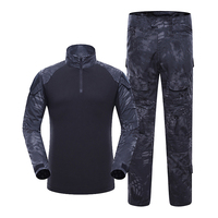 Tenue Tactique Camouflage Bleu Foncé G2 Respirante et Élastique, Vêtements de Sécurité, Uniforme Tactique – Vente Directe Usine