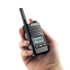 walkie talkie 6 km Suppliers-Mini Moda KSUN KS-XK Bangladesh Professional 6W 4000mAh Walkie Talkie 400-470MHz 50km Two-Way Radio