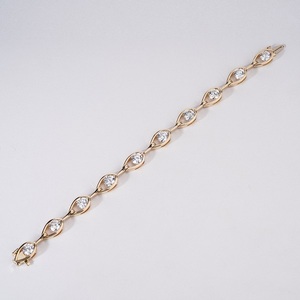 Lab Grown Diamond Bracelet in 14K <b>Solid</b> <b>Gold</b> for Women Elegant Fine Jewelry with Sparkling Diamonds and Lasting Timeless Shine - Product Image 5