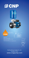 CNP CHME Series Max tekanan 10 bar, pompa frekuensi variabel tekanan konstan cerdas Horizontal untuk sistem air penyaringan