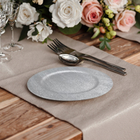 Conseil de charge en plastique PP durable de 13 pouces Décoration de table de mariage élégante Plats et assiettes de haute qualité