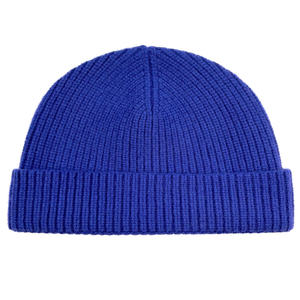 Bonnets en <span class=keywords><strong>laine</strong></span> mérinos de qualité supérieure, bonnets en tricot épais pour l'hiver, bonnets à revers chauds avec broderie, logo personnalisé pour hommes et femmes - Product Image 2