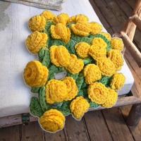 Bouquet multifonctionnel à motif floral crocheté à la main Tapis de couette Châle Journée de l'enseignant ou cadeau de déesse/petite amie