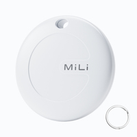 MiLi Mitag Duo IP67 Étanche pour Localisateur GPS Find My pour Chien, Clé, Bagage, Valise, Sac, Portefeuille - Système Double iOS & Android Air Tag