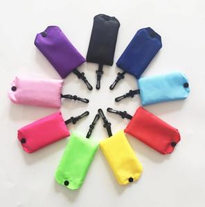 Sac de courses pliable multifonctionnel en polyester, imperméable et réutilisable avec support pour téléphone portable, pour la vente en gros - Product Image 1