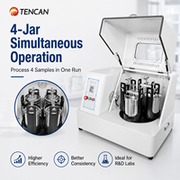 Moulin à billes planétaire vertical humide/sec 1,98 L XQM-6, machine de broyage électrique de laboratoire haute vitesse SUS316 pour poudre ultrafine et nanoparticules