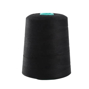 Đen 100% Spun <span class=keywords><strong>Polyester</strong></span> may chủ đề với số lượng lớn 40/2 10000 bãi - Product Image 1