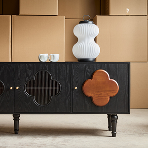 Modern Solid Wood <b>Sideboard</b> <b>Cabinet</b> Decorative Eco-Friendly for Home Bar Dining/Living Room Furniture <b>Display</b> K135 Living Room D - Product Image 6