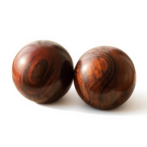 FAIZA CRAFT <b>Customized</b> High Quality Wholesale Polished High Strength <b>Wooden</b> Balls Plant Pattern Modern Design DIY Crafts - Product Image 1