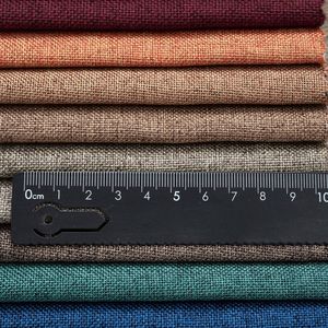 Dual Color Fine Linen <b>Fabric</b> Flat Linen Cloth Sofa Upholstery <b>Fabric</b> For Luggage And Project Decoration - Product Image 1