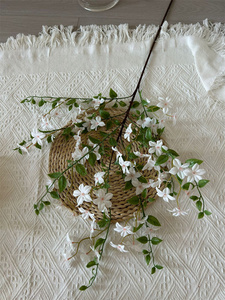 C-162 Rosas Artificiales Pequeñas <span class=keywords><strong>de</strong></span> 7 Cabezas, Estilo Americano, Flores <span class=keywords><strong>de</strong></span> Seda, Jazmín, 65 cm, Decoración <span class=keywords><strong>de</strong></span> Lujo para Interiores del Hogar - Product Image 6