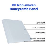 Panneau sandwich alvéolaire en polypropylène laminé en tissu thermoformable, feuille alvéolaire recouverte de non-tissé, découpe pour intérieur automobile