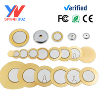 1.5-30V Wide Voltage Piezo Ceramic Buzzer Plate 12/23/35/41/50MM Piezo Ceramic Brass Sheet Brass Element - OEM Custom Wire