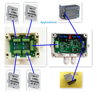 Boîtier de raccordement étanche 4 entrées 1 sortie pour capteur de pesage, protection contre la foudre et les surtensions, amplificateur de cellule de charge pour balance électronique