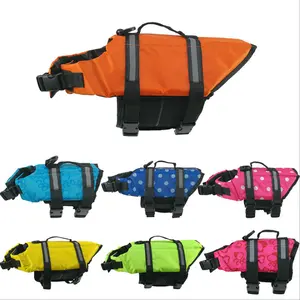 hot selling adjustable neoprene float shark dog no pull beach security lifesaver preserver harness jacket swimsuit clothing