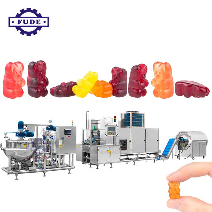 Automatic Sweet Candy Machine Gummy Production Line Factory Price Spare ...