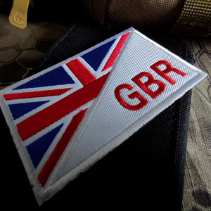 Parche Bordado con Código de País, Insignia de Bandera Multinacional para Sombreros y Ropa con Cierre de Gancho y Bucle - Product Image 2