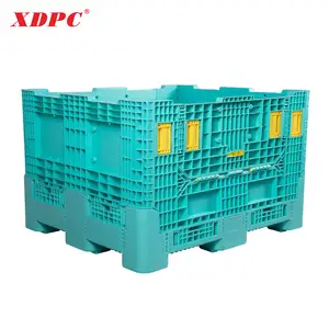 XDPC 1140*980*730mm transporte plegable cajas de frutas vegetales de plástico caja de almacenamiento plegable