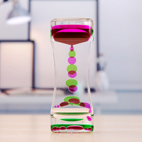 Sablier de bureau coloré en acrylique Art Déco, jouet sensoriel anti-stress à mouvement liquide pour enfants, adultes, autisme, Diwali