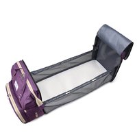 Échantillon gratuit personnalisé grande poussette pliante portable lit de voyage momie sac à couches sac à dos sacs
