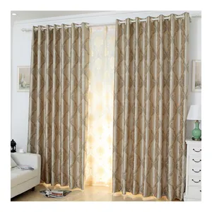 Innermor European Style Jacquard Polyester Fabric Blackout Curtain Cloth for Living Room Bedroom Window