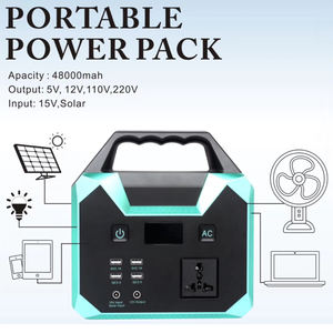 12v 24v ACソーラーパワーシステム電源バンク充電器、バッテリー & 電源、100w 200w 220v充電ポータブル発電所 - Product Image 4