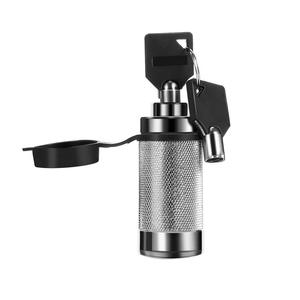 ตะขอลากรถ TCS สีเงิน ทำจากเหล็กกล้าคาร์บอน พร้อมตัวล็อคแบบ Plum Blossom สำหรับรถ SUV รถออฟโรด เรือยอชท์ และอุปกรณ์เสริมสำหรับการลากจูง - Product Image 2