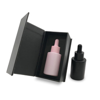Emballage cosmétique de luxe 1oz 2oz 20ml 30ml 50ml 100ml Flacon compte-gouttes en verre pour huile essentielle pour cheveux et barbe avec boîte d'emballage