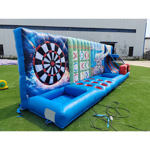 Juego inflable <span class=keywords><strong>de</strong></span> carnaval 4 en 1 <span class=keywords><strong>de</strong></span> PVC: Tic-Tac-Toe, lanzamiento <span class=keywords><strong>de</strong></span> aros, <span class=keywords><strong>fútbol</strong></span> y tiro al baloncesto para niños y adultos - Product Image 4