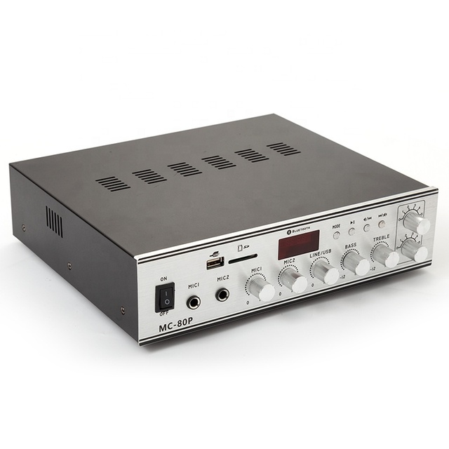 80w USB PA System Professional Amplifiers Audio Stereo Mp3 Mixing Amplifier
