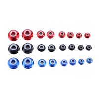 Insert en Nylon anodisé en Aluminium 6061 7075 coloré, rouge, noir, bleu, vert, écrou hexagonal autobloquant DIN 6926