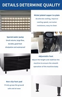 Machine à glaçons compacte en acier inoxydable BLG 150 kg, entièrement automatique, grande capacité pour restaurant