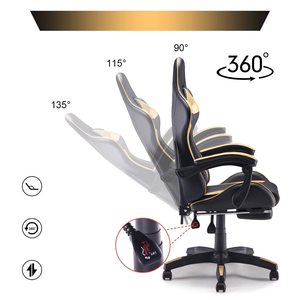 Giá Rẻ Nhất Xoay <span class=keywords><strong>Pro</strong></span> Máy Tính Silla Chơi Game Tốt Nhất Văn Phòng Racing Ngả Phiên Bản Massage E-Thể Thao Chơi Game Ghế Màu Đỏ Với Phần Còn lại Chân - Product Image 3