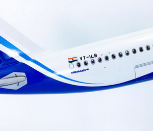 Modelo de Avión de Resina Fundida a Presión Airbus <span class=keywords><strong>A321</strong></span> Indigo de 45 cm 1/100 con Alas Fijas y Soporte de Exhibición - Product Image 6