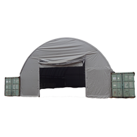 Abri dôme en tissu PVC pour conteneur maritime industriel de 20 pieds avec structure en acier et bâche de protection