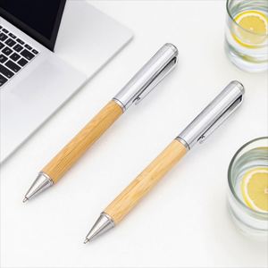 High Quality Custom Logo Bamboo Fountain and Ballpoint Pen <b>Set</b> Promotional for Business Writing and School Gift for Enterprises - Product Image 6