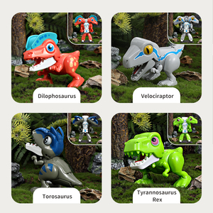 Dinosaure mécha transformable, robot dinosaure, petit <span class=keywords><strong>jouet</strong></span> en plastique mignon, jouets anti-stress, cadeau unisexe - Product Image 5