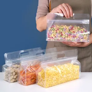 Bolsas de Plástico Ziplock Reutilizables de PEVA para Envasado de Alimentos, a Prueba de Fugas, Bolsas Herméticas para Almacenamiento en la Cocina - Product Image 3