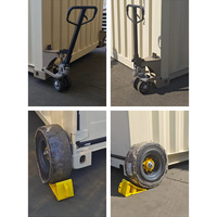 Roues de roulette super résistantes Roue en caoutchouc solide Roues de roulette de conteneur d'expédition ISO avec 2 ascenseurs