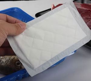 Almohadilla Superabsorbente de Película de PE Perforada de Alta Calidad HIGH SMART 2026, 80X150MM, con Logotipo Personalizado para Alimentos, Carne, Mariscos y Aves - Product Image 5