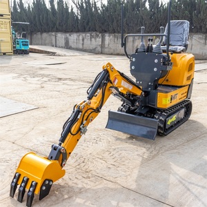 Mini-excavatrice 600 kg, largeur 700 mm, excavatrice sur chenilles, hauteur de creusement 2017 mm, pour aménagement paysager de jardin, usage domestique, couleur personnalisée, OEM ODM - Product Image 2